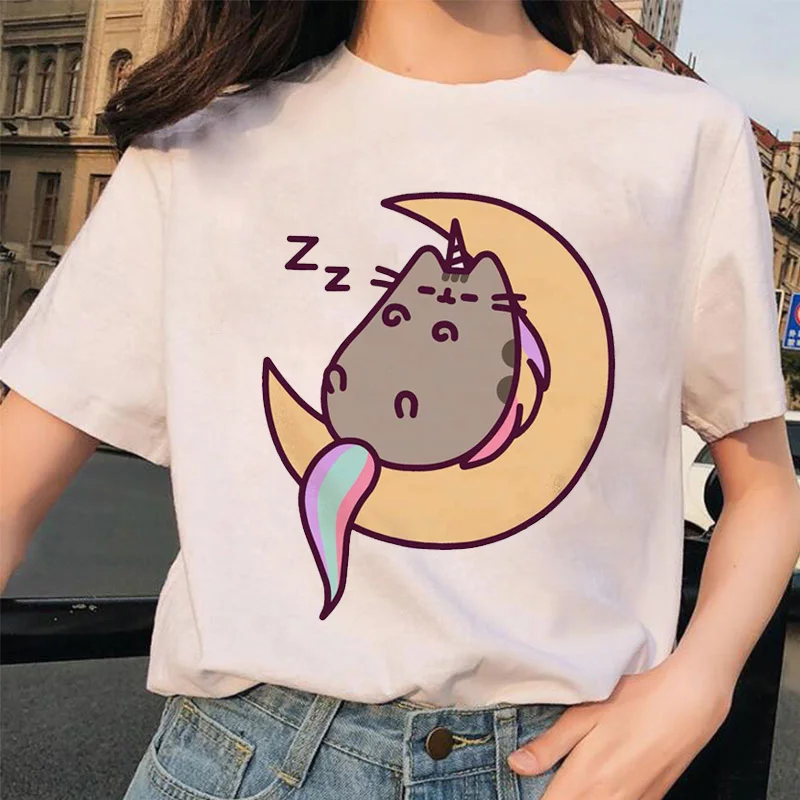 TJCJFO Лето Harajuku женские футболки с рисунками из мультфильмов графический принт