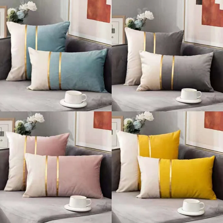 Наволочка в скандинавском стиле для дивана льняная хлопковая наволочка