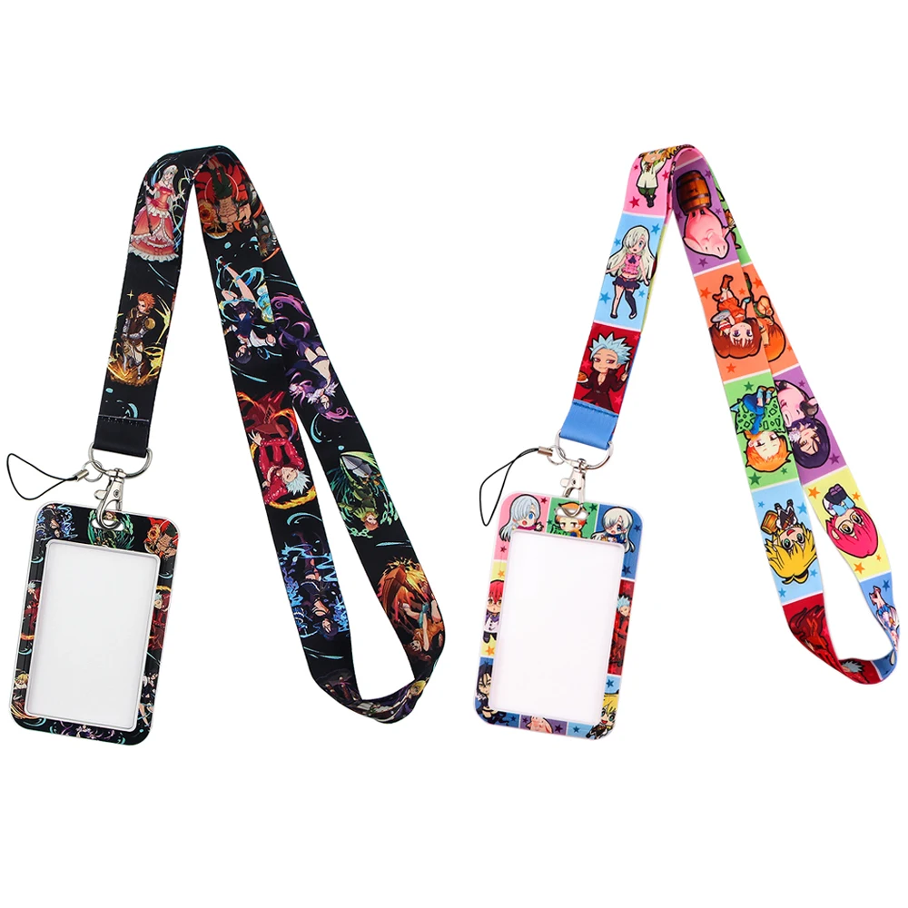 

JF340 The Seven Deadly Sins Lanyards Keychain Anime Cosplay Cellphone Strap ID Badge Holder Rope Key Chain Accessories Gifts