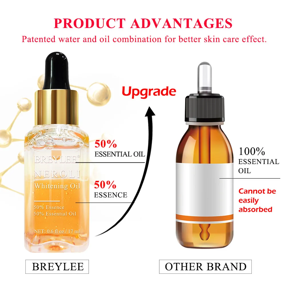 Розовая Гиалуроновая кислота укрепляющее эфирное масло Neroli отбеливающая