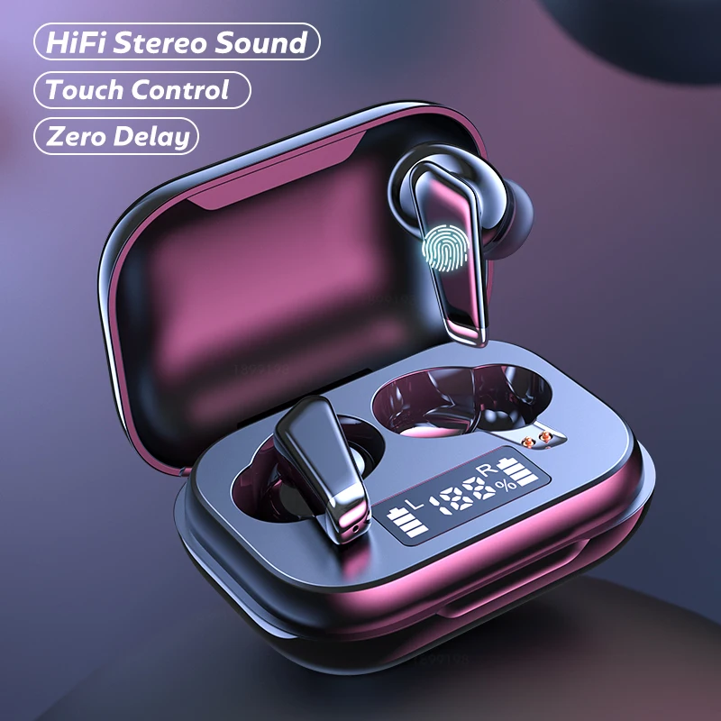 Миниатюрные Bluetooth наушники со светодиодным индикатором мощности 24 часа