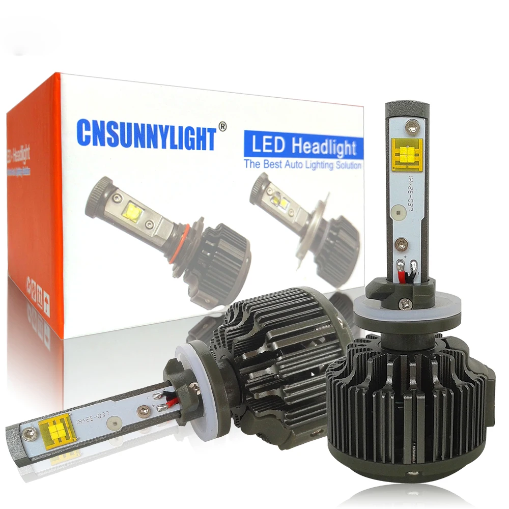 CNSUNNYLIGHT высокомощный Canbus H11 H8 MKR светодиодный фонарь 16000LM HB3 HB4 9005 9006 880
