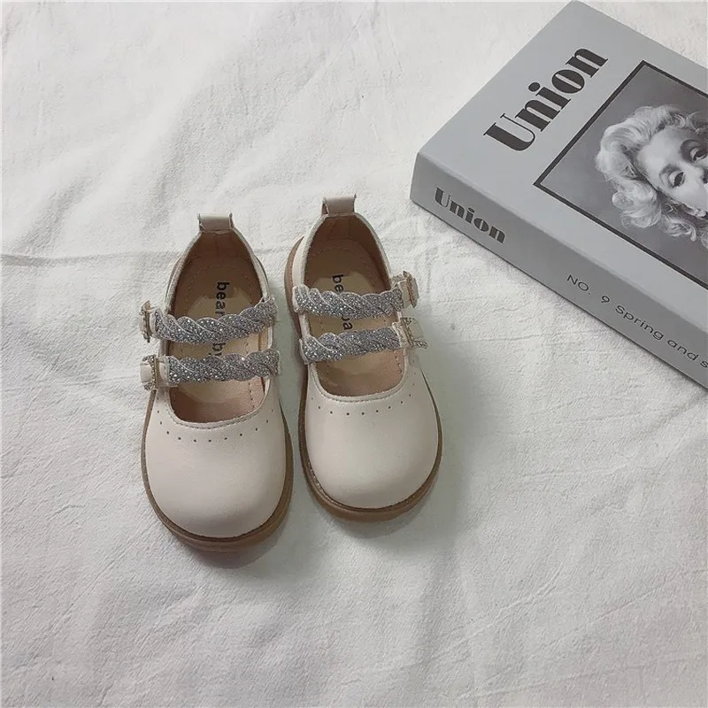 

Spring 2021 New Children Shoes Toddler Kids Solid Color Single Shoes 1-3 Years Infant Soft-soled Toddler Simple Princess Girls