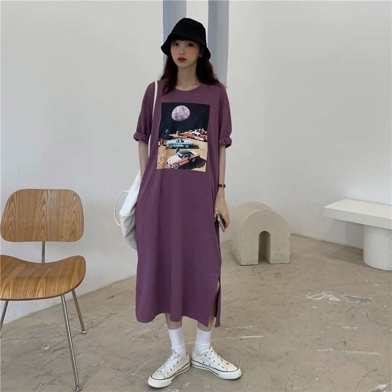 Фото 2020 Summer ins super long fire edge sleeve painting minus age knitted dress woman Женская одежда 2020 Summer ins super long fire edge sleeve painting minus age knitted dress woman Женская одежда
