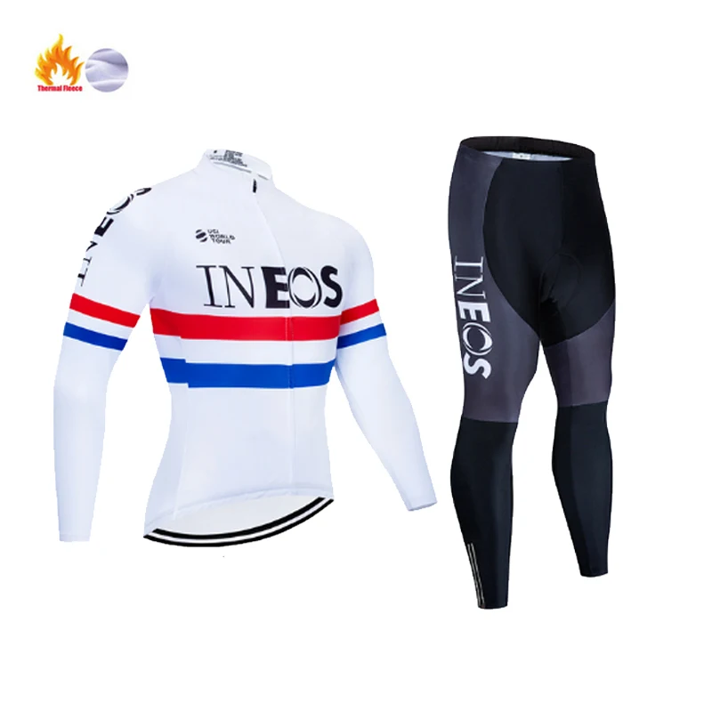

Pro team INEOS 2020 New Winter Fleece Cycling Jersey Set MTB Bicycle Outdoor Clothes Ropa Ciclismo Racing Bike Cycling Clothing