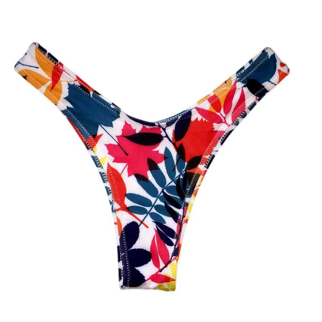2020 одежда для плавания женские трусы бикини бразильские плавки с принтом стринги