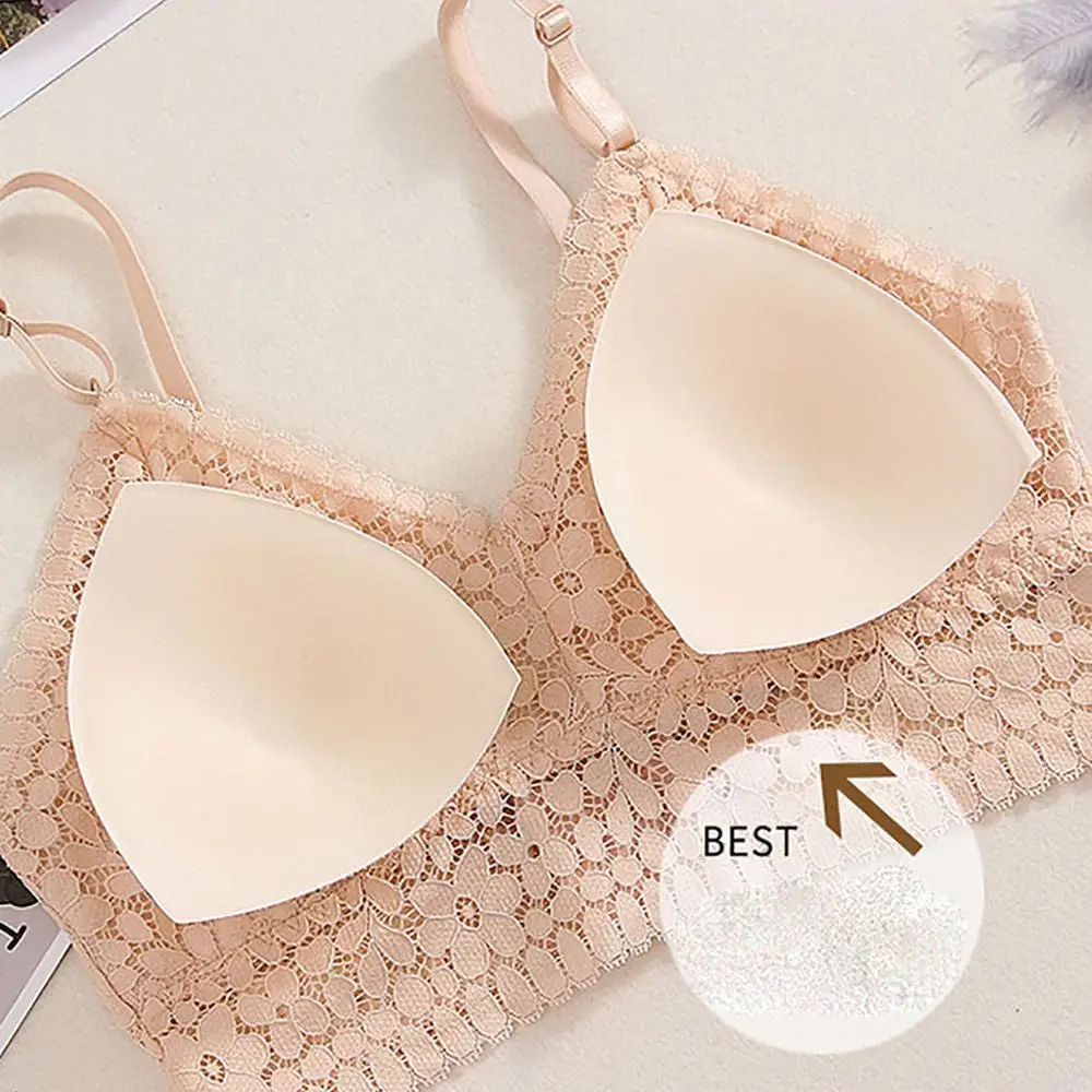 Женский сексуальный бюстгальтер однотонный жилет кружевной бесшовный дышащий