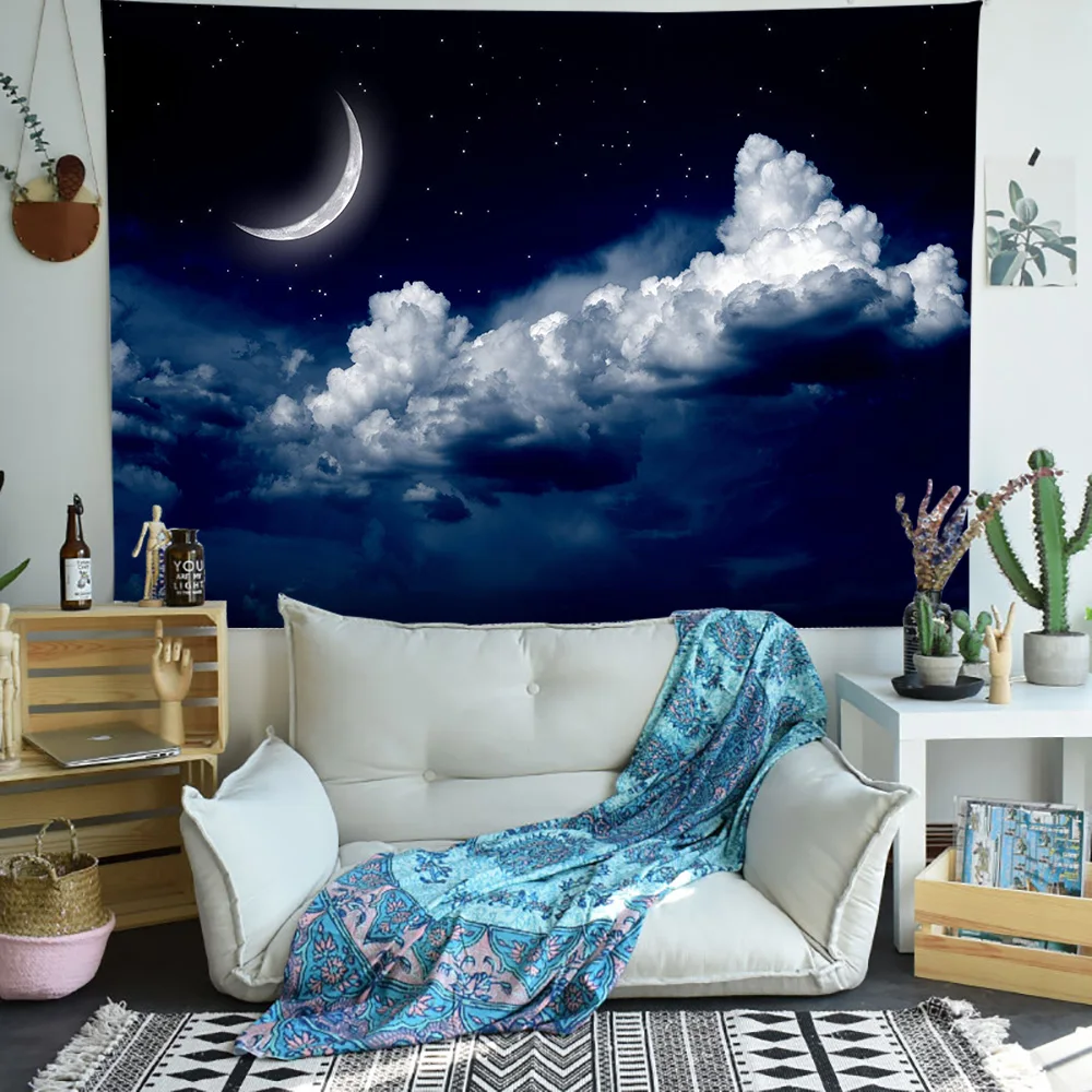 

Starry Tapestry Universe Space Psychedelic Art Wall Hanging Tapestries for Living Room Home Decor