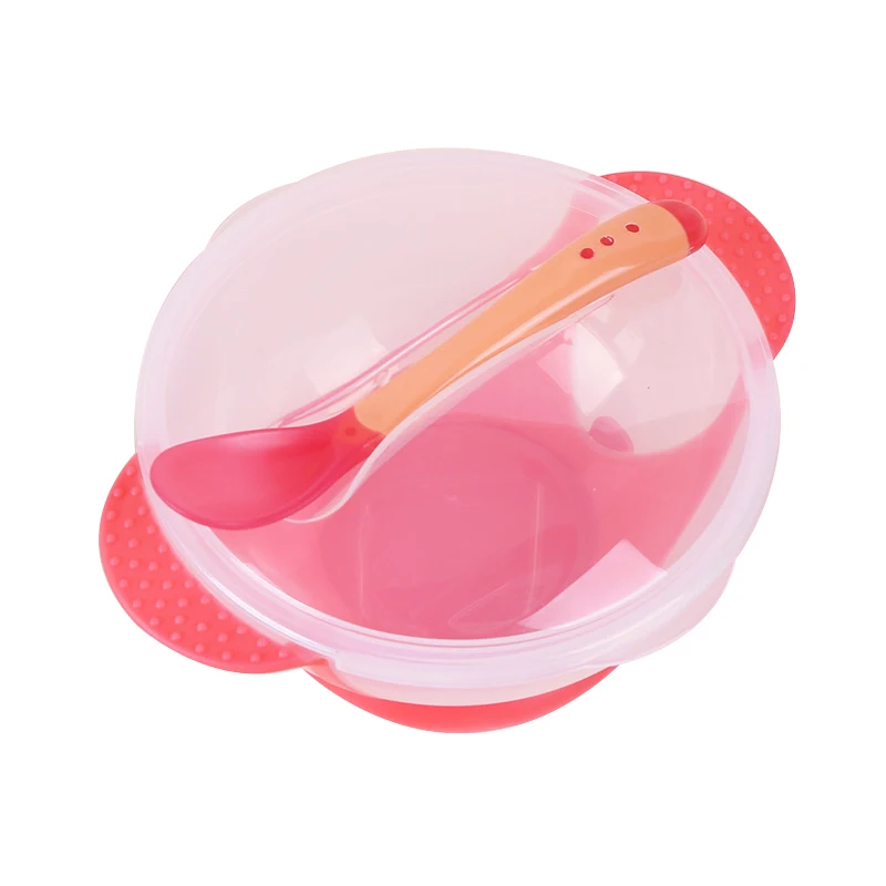 Чаша для кормления младенца набор столовых приборов Прозрачная чаша на присоске
