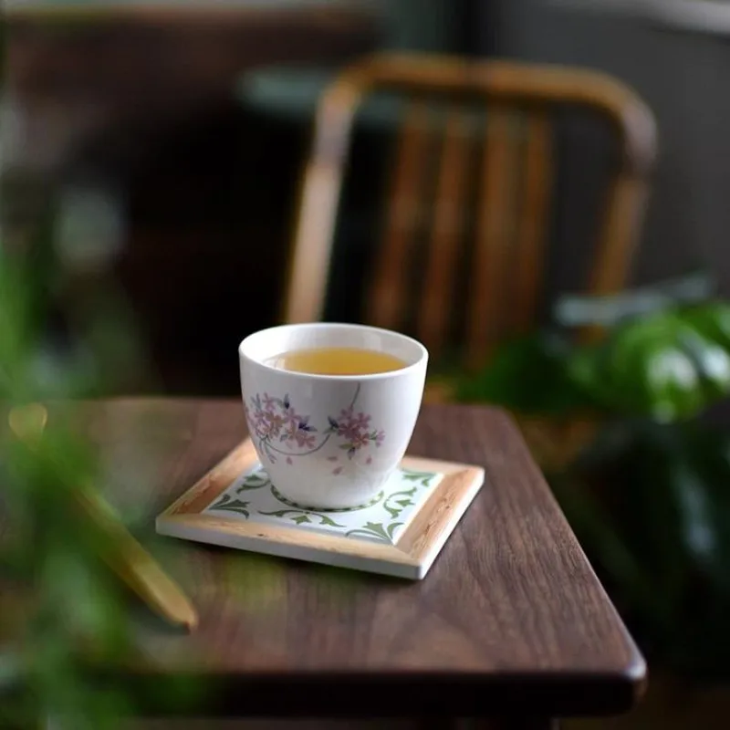 Керамические подставки Cutelife в скандинавском стиле для напитков пробковый