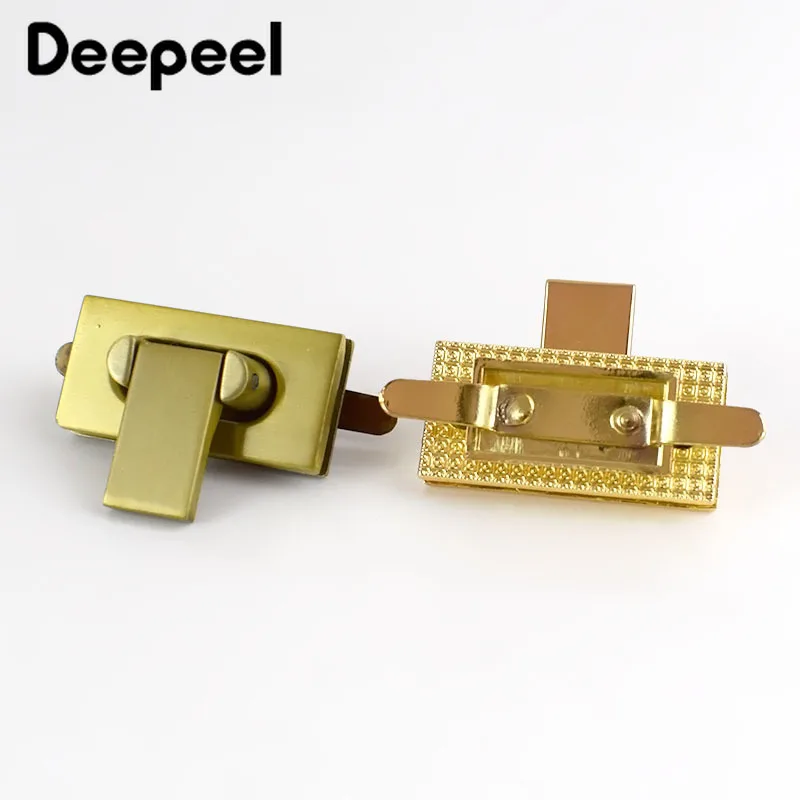 Deepeel 2 шт. 35x17 мм Сумки из натуральной кожи металлические замки Сумка с поворотной