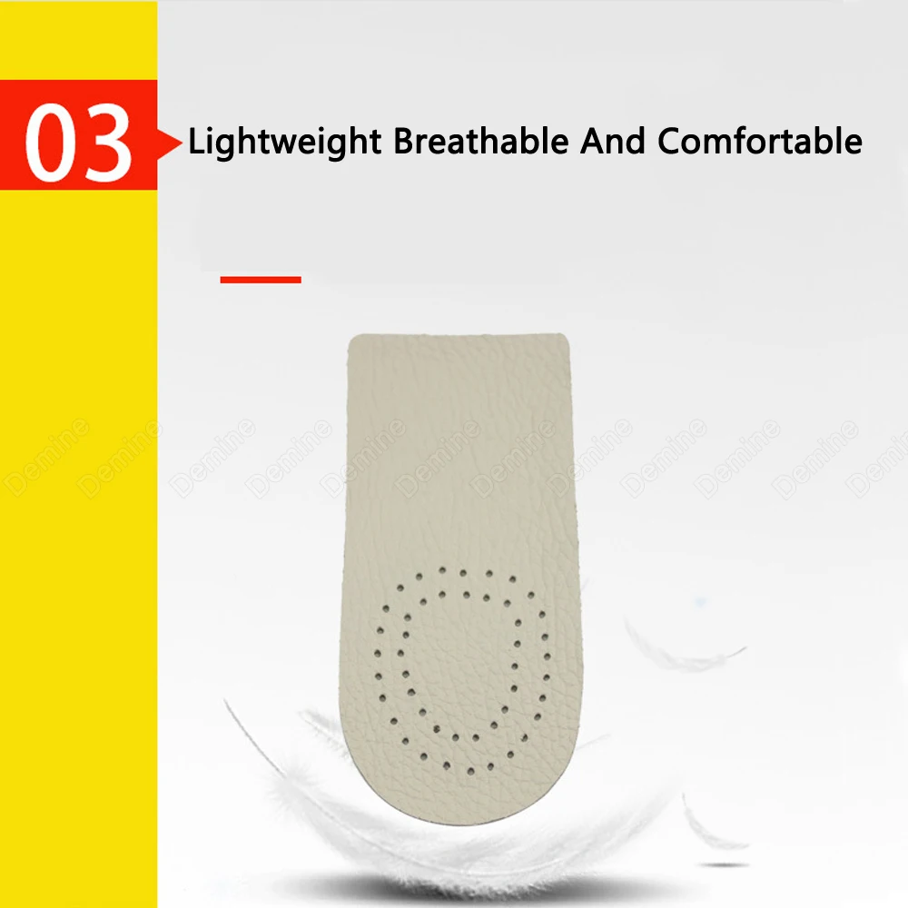 Invisible Half Insoles for Women Shoes Insert Heighten Heel Pads Shoe Lift Height Increase Insole Foot Care Heel Cup Cushion Pad