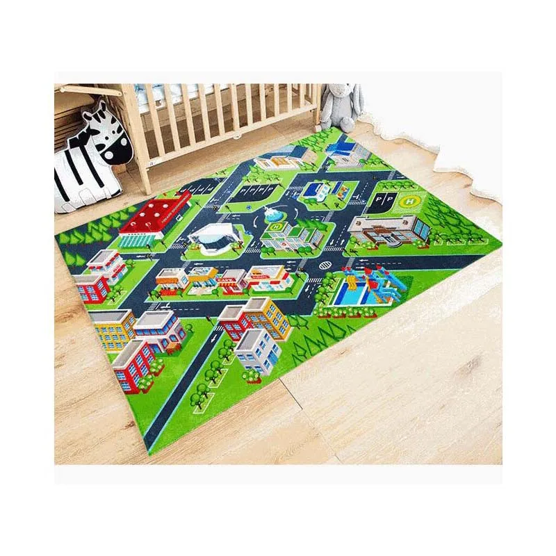 Новый детский игровой коврик с картой интеллекта развивающий для ползания