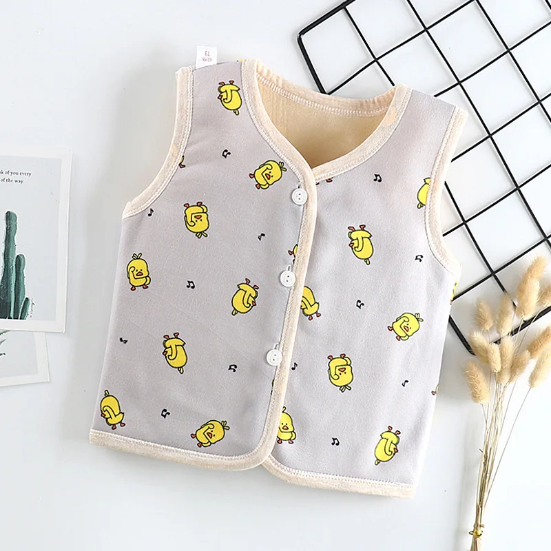 Детская жилетка для маленьких девочек и мальчиков пальто мягкая хлопковая
