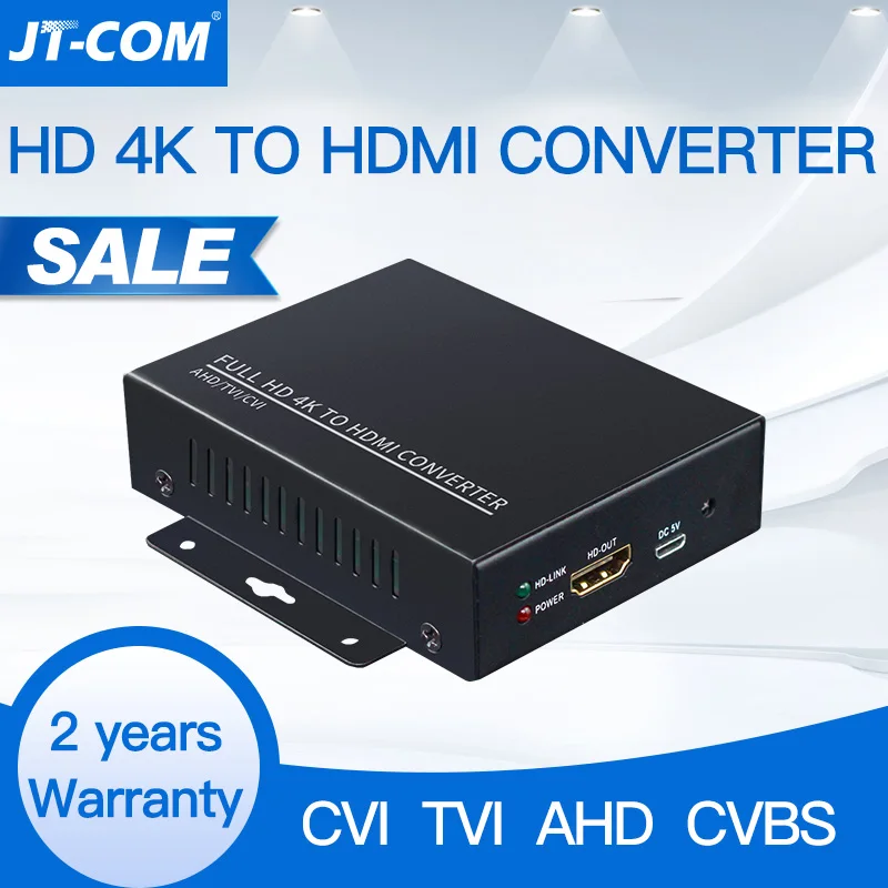 Full HD Поддержка автоматического распознавания 4K 8MP 5MP 4MP 3MP 1080P AHD CVI TVI CVBS в HDMI конвертер для CCTV камеры преобразования видео