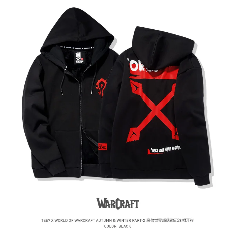 TEE7 брендовые толстовки для мужчин с принтом популярная игра WOW мужские капюшоном