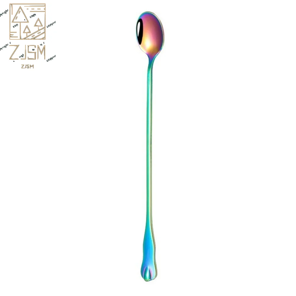 

Long Handled Stainless Steel Coffee Spoon Ice Cream Dessert Tea Spoon for Picnic Kitchen Accessories