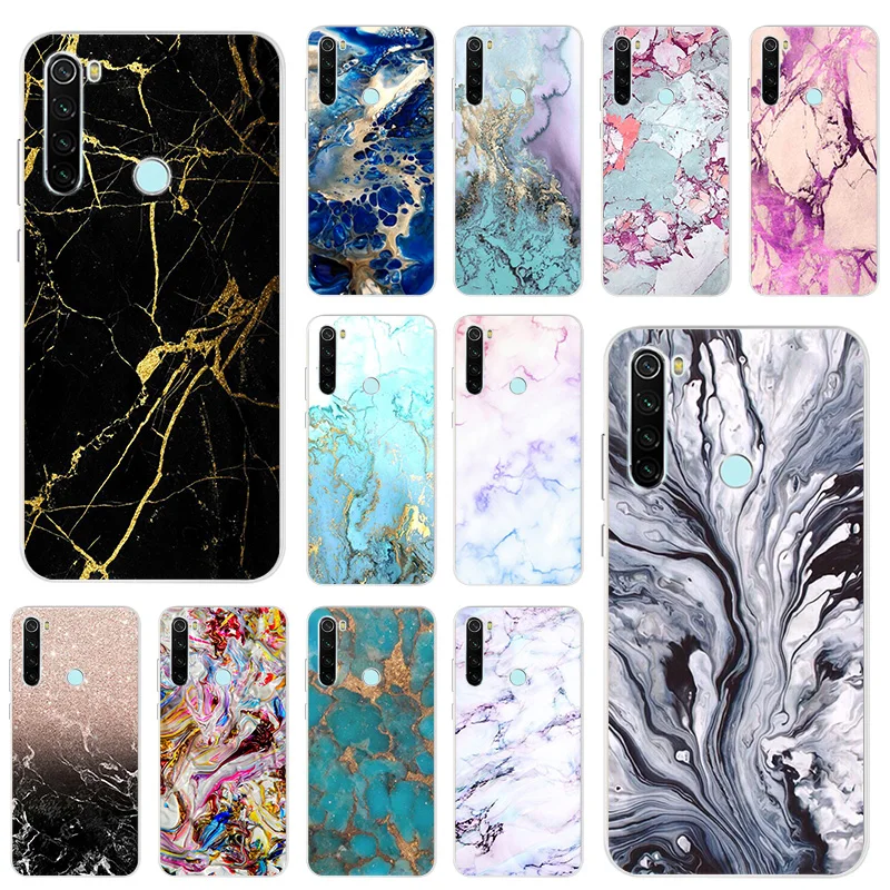 

Soft TPU Silicone Phone Case For Xiaomi Redmi 9 9C 7a 9A 8A Note 10 9 8T 7 8 Pro 9T 9s Plating Splice Gradient Marble Art Cover