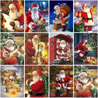diy 5d diamond painting cartoon christmas gift santa claus home decor full square drill embroidery wall art picture rhinestone