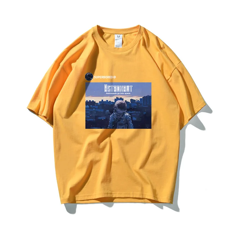 

RED STORE Men Oversized t-shirt off Fashion white black pack Streetwear printer short Sleeve Tops cotton o-neck tees regular