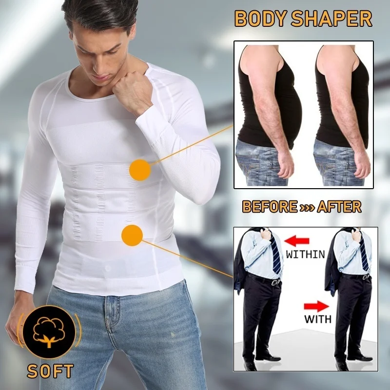 Mens Slimming Body Shaper Male Belly Abdomen For Corrector Compression Chest Tummy Shirt Modeling Underwear Corset Waist Trainer