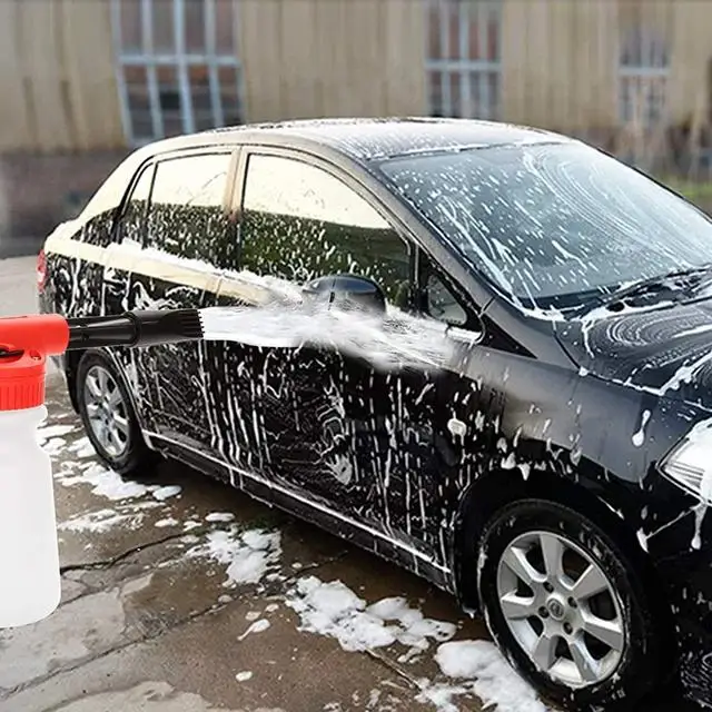 

Car Wash Foam Gun Sprayer with Thick Suds, Adjustable Water Pressure & Soap Ratio Dial