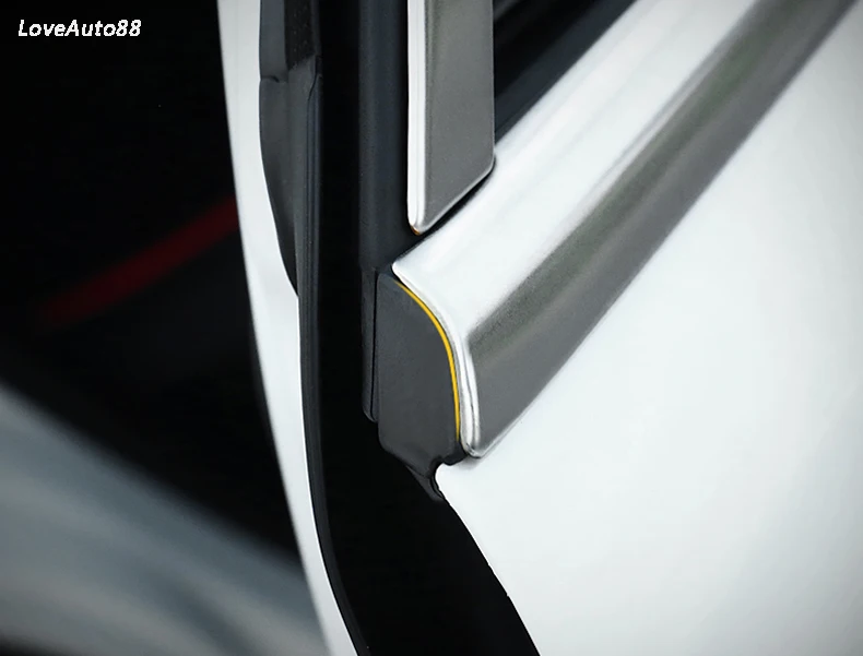 Оконная окантовка со средней колонной из нержавеющей стали для Volkswagen VW T-Roc T ROC декоративные блестки