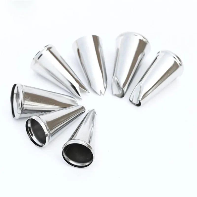 7 шт. Сталь хризантемы листьев розы насадки глазури Кондитерские для украшения