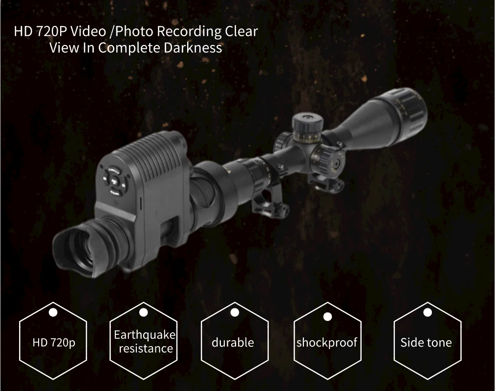 Megaorei 3 Hunting Night Vision Scope Monocular Video Infrared IR Camera for Riflescope Optical Sight | Спорт и развлечения