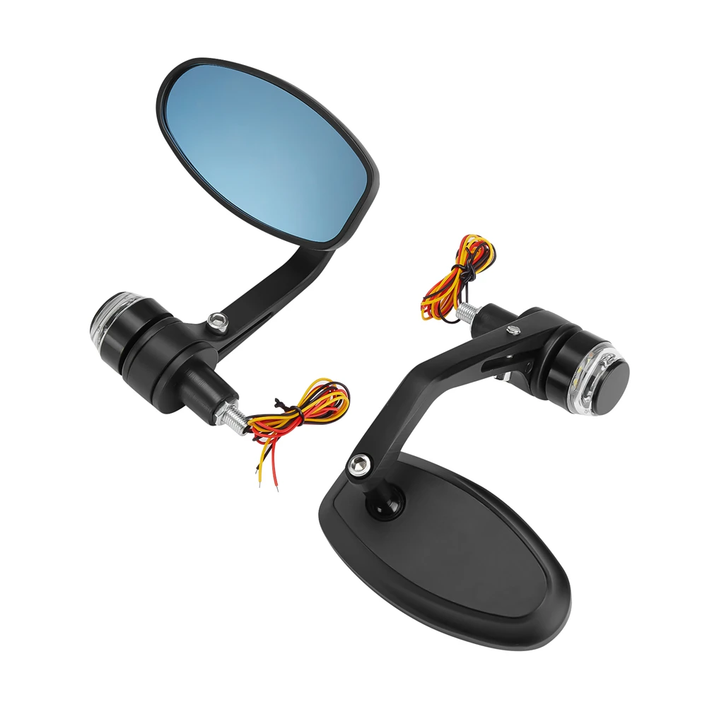 

Универсальные зеркала для ниндзя 400 Z650 Z750 Z800 Z900 Мотоцикл заднего вида зеркало светодиодный поворотники для CB500X NC700X NC750X