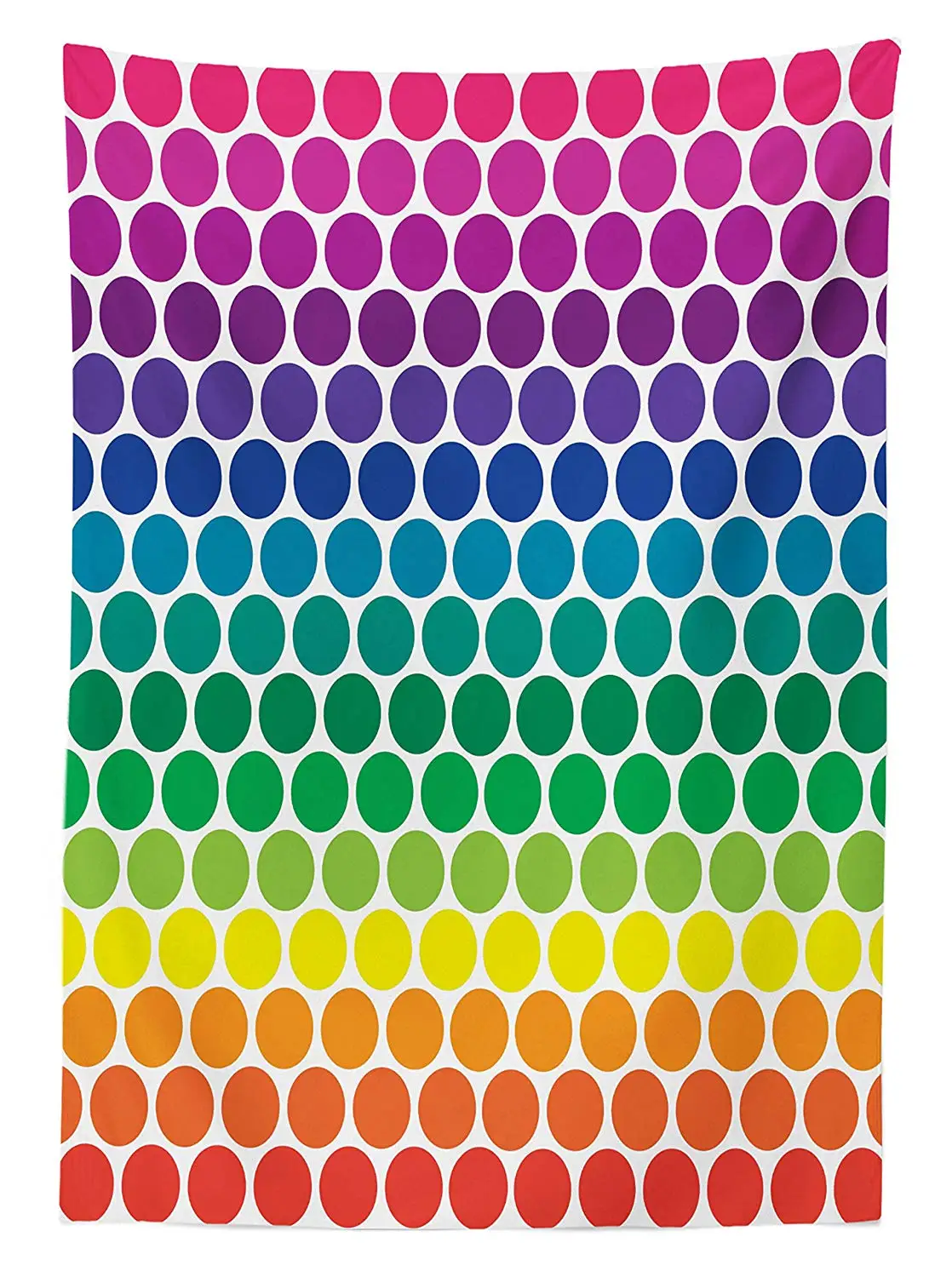 Домашняя Декоративная скатерть в горошек яркие радужные цветные точки большие