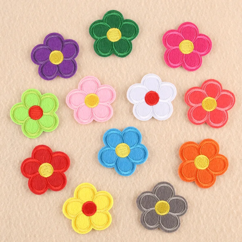 Разноцветные цветочные наклейки на заднюю панель термоплавкие клейкие стикеры