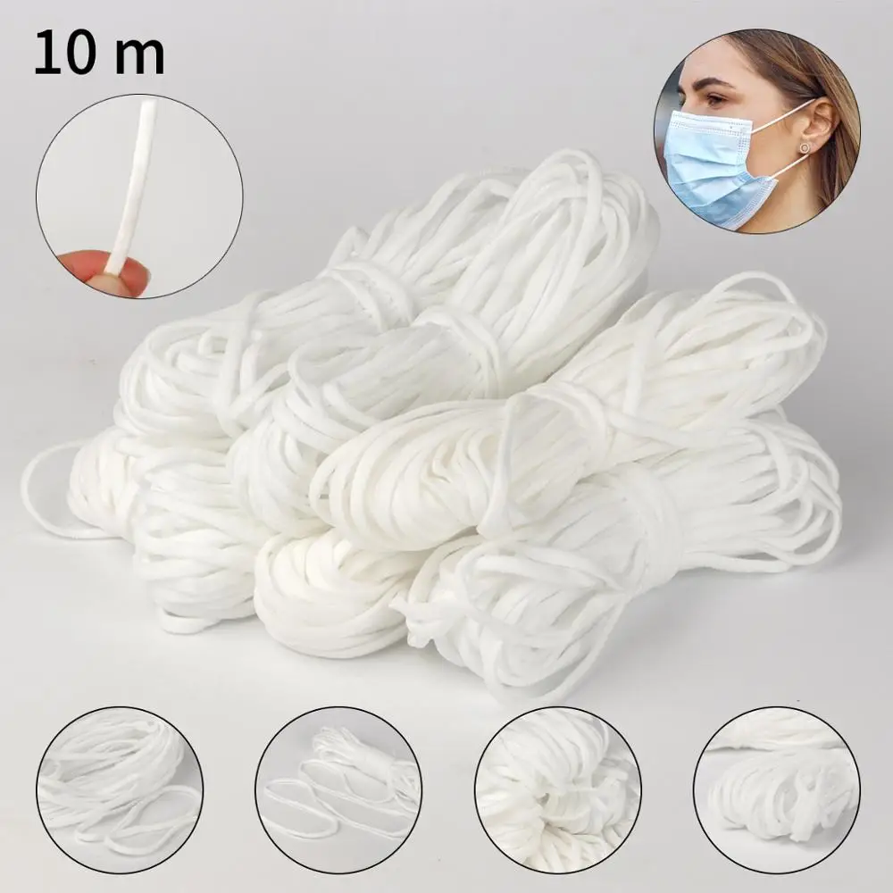 Плетеная резинка для шитья сделай сам эластичная лента 10 м 4 мм высокоэластичная