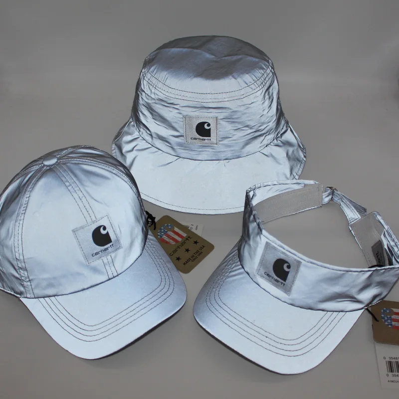 

Night Safari Fisherman's Cap Printed Baseball Cap Short Brim Sun Proof Overhead Cap Reflective Fabric New All Unisex Hat Size