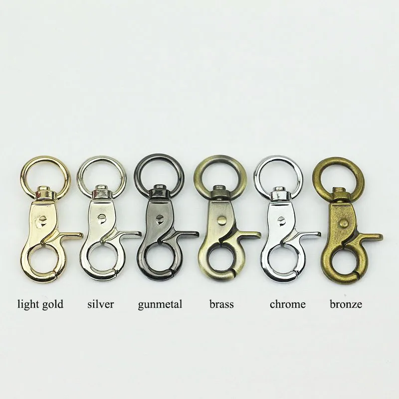 

5Pcs 13mm Luggage Strap Metal Clasp Buckles Bags Lobster Carbines Swivel Trigger Snap Hook Collar Clips DIY Bag Part Accessory