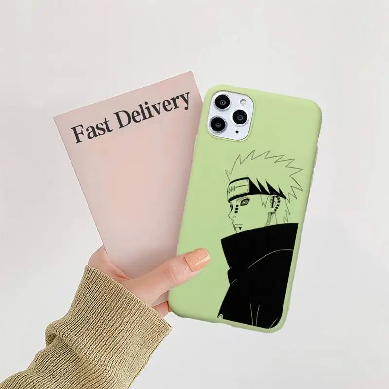 

Anime Naruto Phone Case Candy Color for iPhone 11 12 mini pro XS MAX 8 7 6 6S Plus X SE 2020 XR