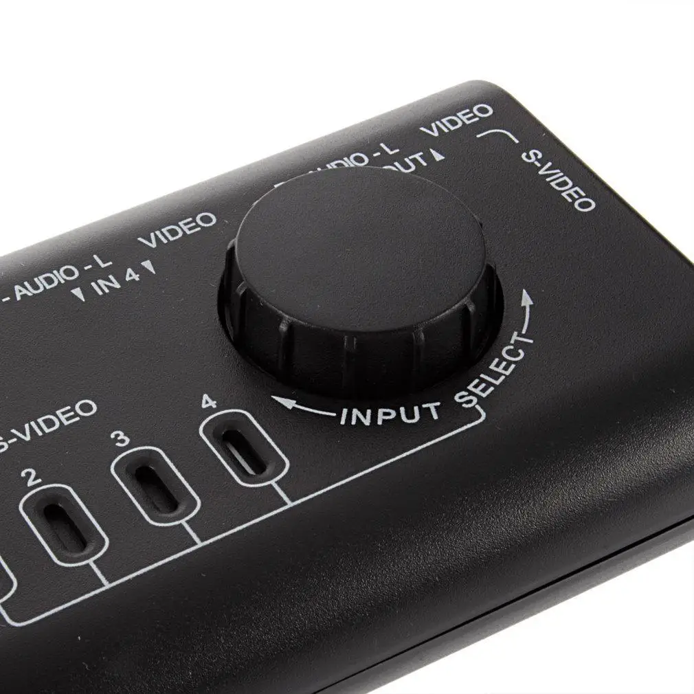 4 in 1 AV Audio Video Signal Switcher Splitter Selector Way OS |