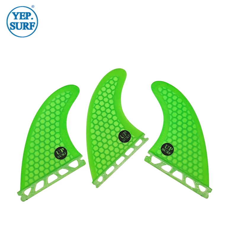 Стеганые ласты для серфинга M зеленые из стекловолокна с сотовой структурой