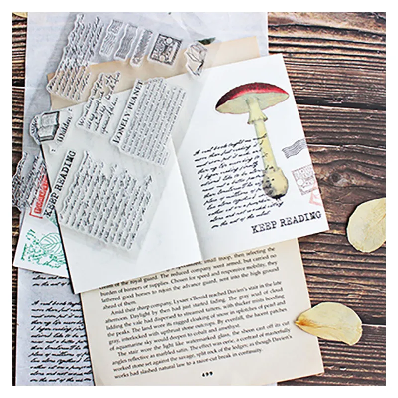 Винтажный прозрачный штамп moodtape для сделай сам скрапбукинга/фотоальбома