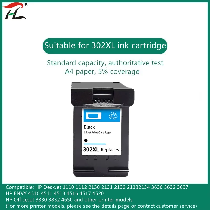 

Совместимый картридж с чернилами 302XL для HP 302 XL для hp 302 для HP Deskjet 2130 2135 1110 3630 3632 Officejet 3830 3834