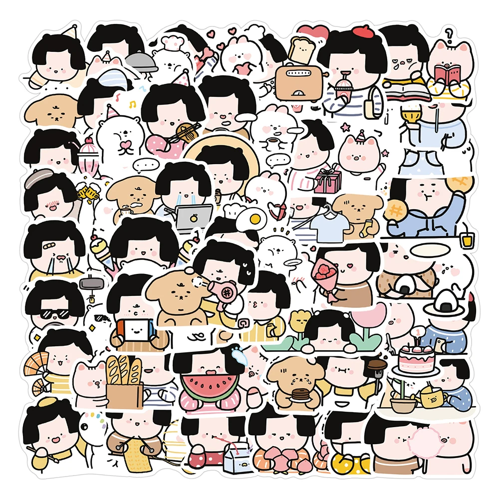 40pcspack cute lazy bear stickers scrapbooking decorative sticker korean diy diary album stick label kawaii stationery kid toy free global shipping