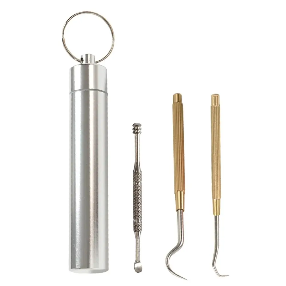 

Уличная портативная металлическая зубочистка из нержавеющей стали, инструмент для кемпинга и пешего туризма