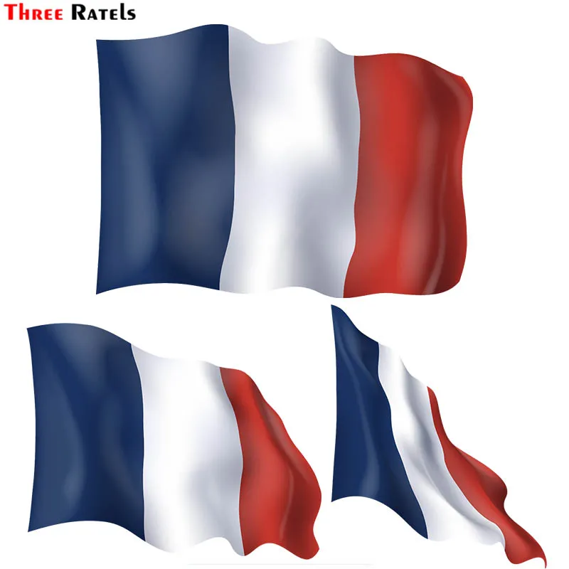 

3D наклейки с французским флагом Three Ratels F60 для Passat B5, автомобильные аксессуары, наклейки, цветная пленка против царапин, декоративная наклейк...