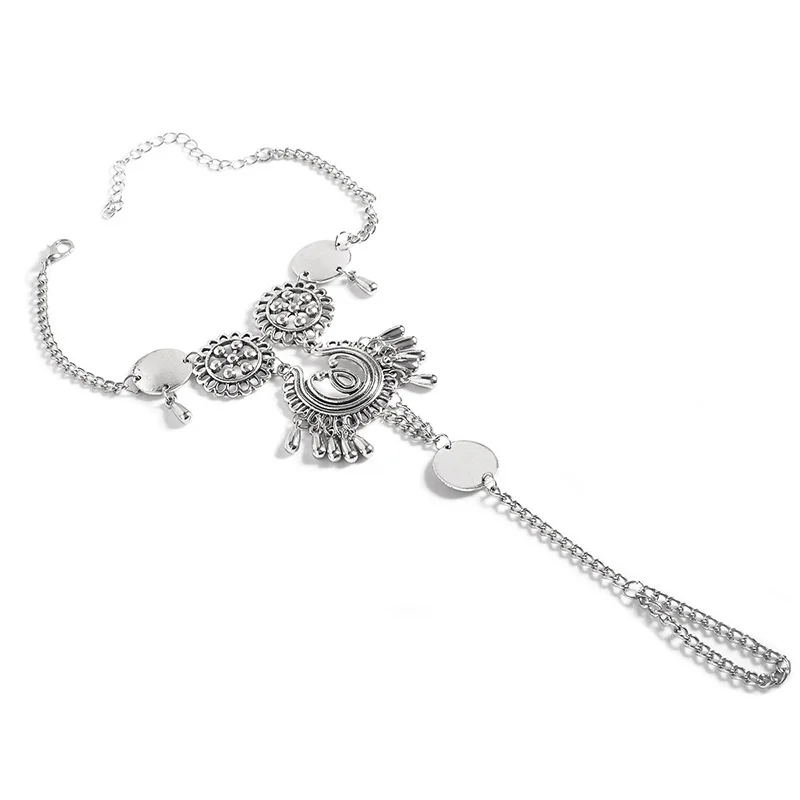 Браслеты на лодыжку женские в богемном стиле винтажные анклеты с открытыми