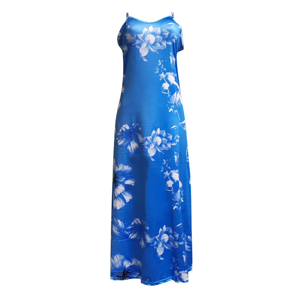 Женские длинные платья размера плюс сексуальное летнее пляжное платье с