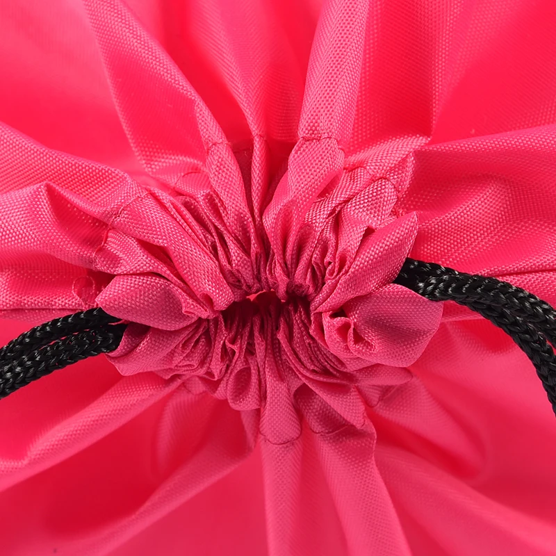 

Portable Oxford Sports Bag Drawstring Bag Belt Riding Backpack Gym Drawstring Shoes Bag Clothes Backpacks Waterproof