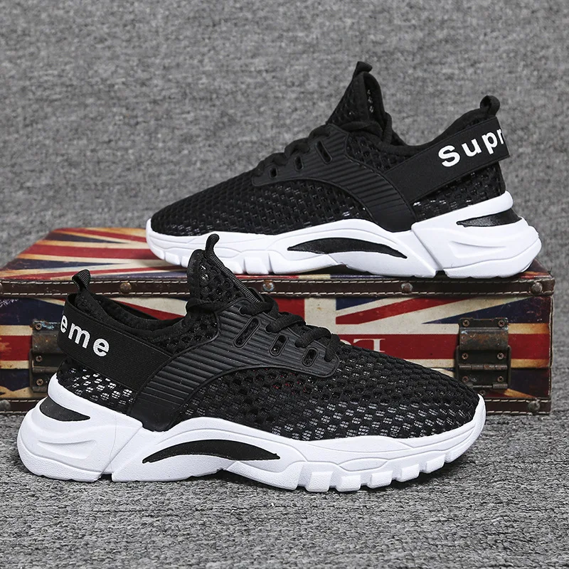 

Men's Vulcanized Shoes Summer Casual Sports Shoes Soft Shock Absorption Mesh Sports Shoes Comfortable Breathable Running Shoes