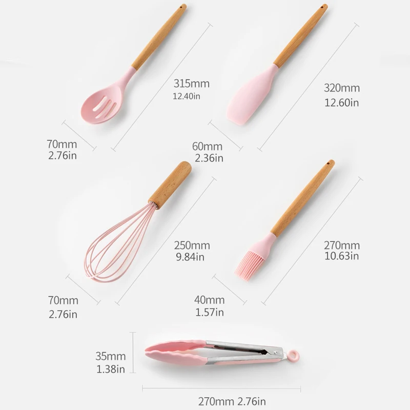 11 шт./лот набор инструментов для выпечки силиконовая антипригарная Лопата кухни