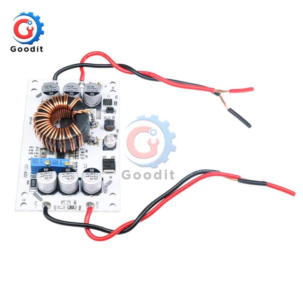 600W алюминиевая пластина DC усилитель преобразователь регулируемый 10A постоянного
