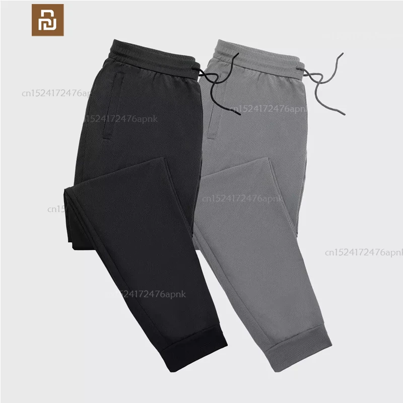 

Xiaomi mijia трикотажные Четырехсторонние тянущиеся крутые быстросохнущие брюки летние мужские повседневные брюки youpin для фитнеса уличные брюк...